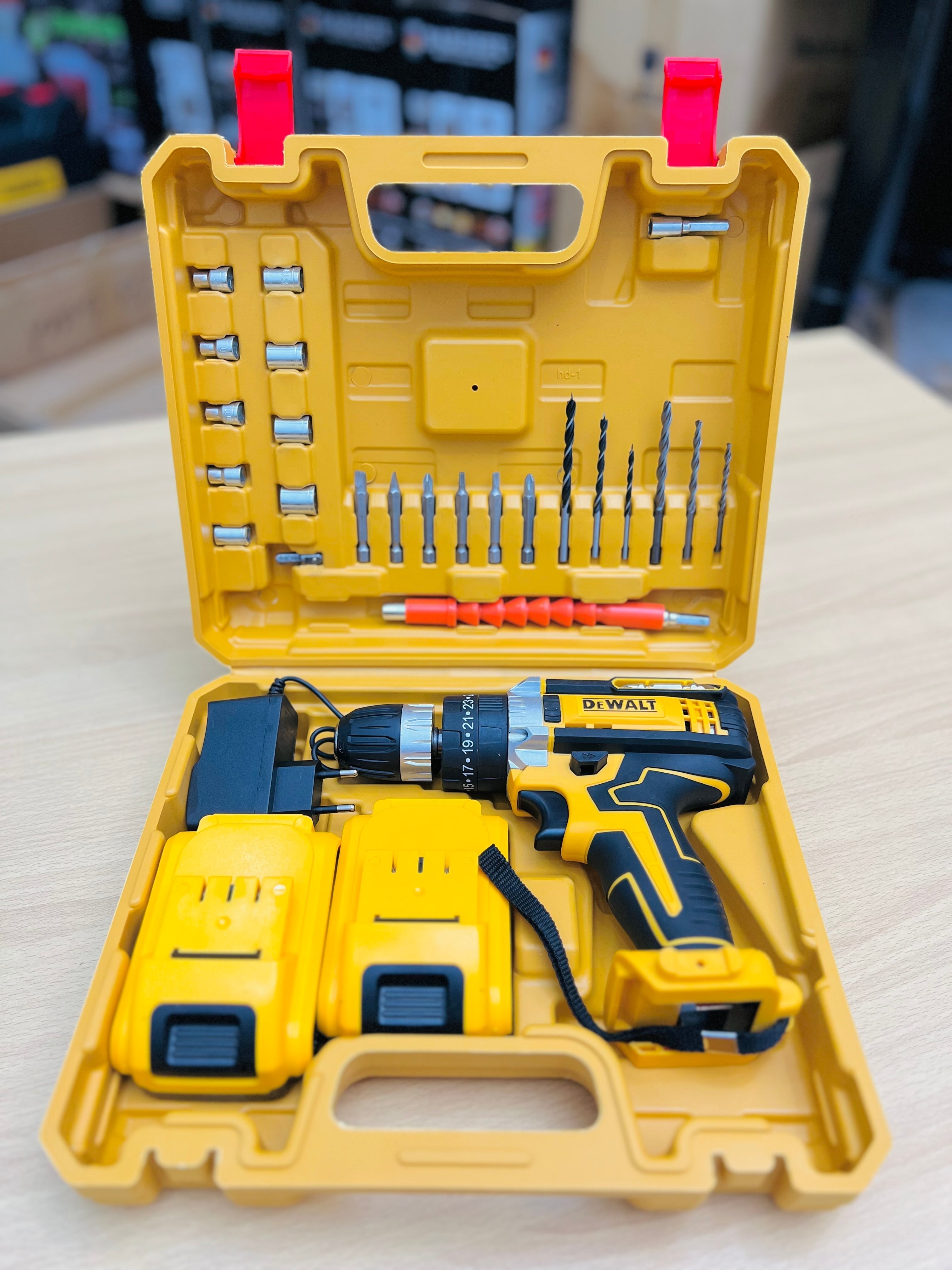 DEWALT 30-Piece Cordless Drill Set – Powerful Rechargeable Driver Kit with Dual Batteries