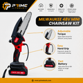 Milwaukee 48V Mini Chainsaw Kit – 6 Inch | 2 Batteries | High-Power Li-Ion 5.0Ah