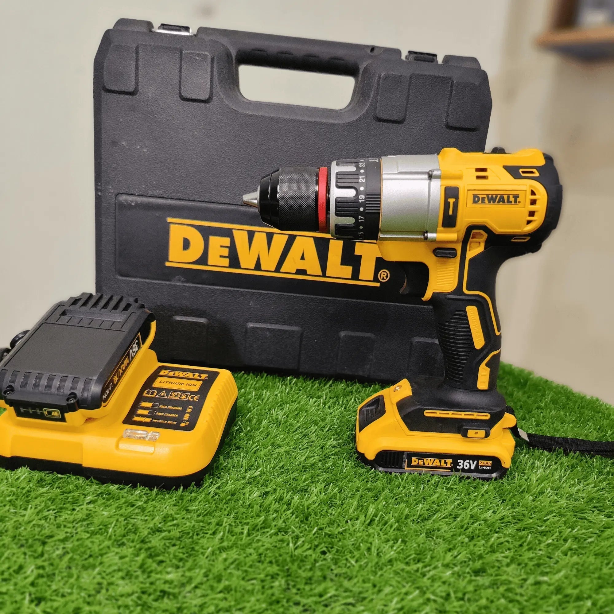 DeWalt 36V Hammer Drill | 42Nm Torque Concrete Crusher Pro Kit